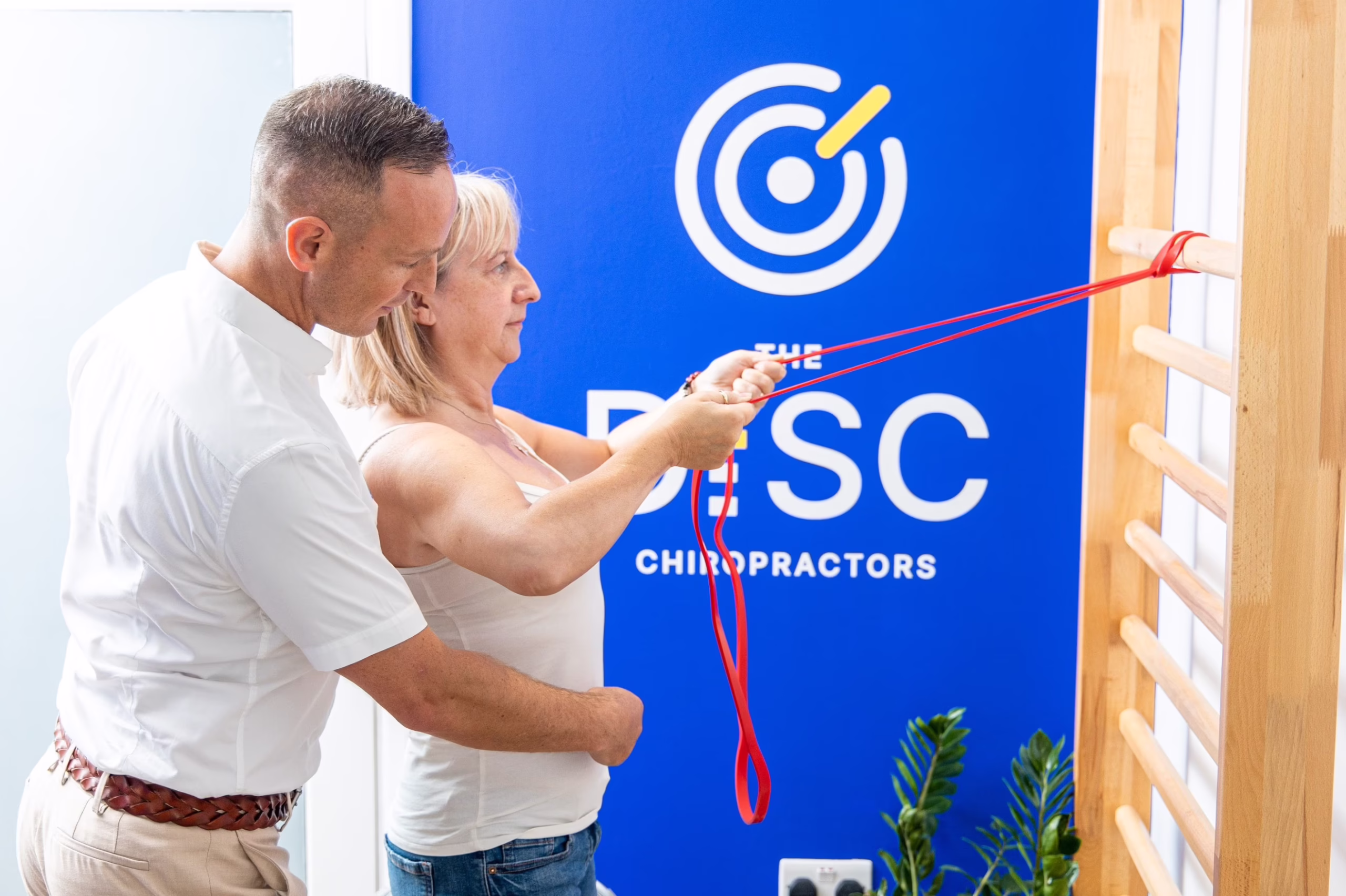 chiropractic rehab resistance band exercise converted scaled