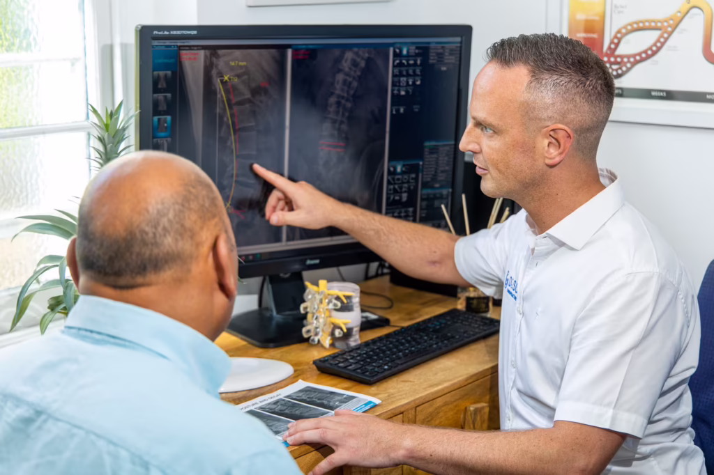 report of findings chiropractic xray review